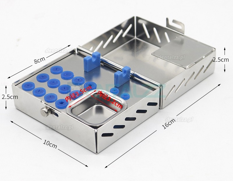 Pudełko na Narzędzia Implantologiczne Stal Nierdzewna Średnie